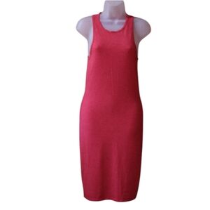Forever 21 Red Knee-Length Pencil Dress Resort Wear Summer Sun Dress Medium